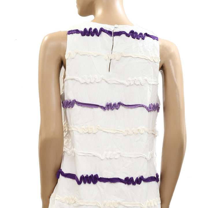 Voyageur by MERSEA Luna High Neck Ribbon Mini Dress