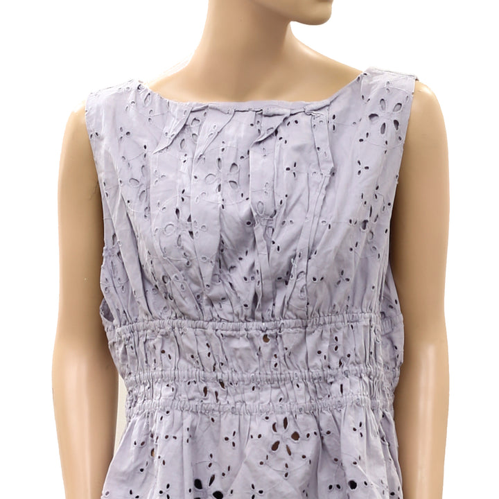 Free People Jude Eyelet Embroidered Blouse Top