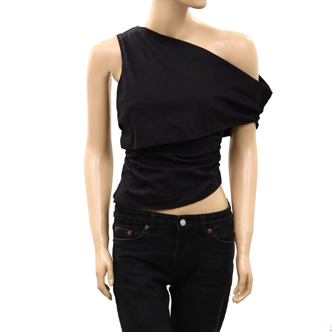 Free People Bianca One-Shoulder Blouse Top
