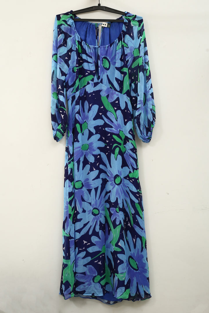 RIXO Nikolette Danish Floral Maxi Dress