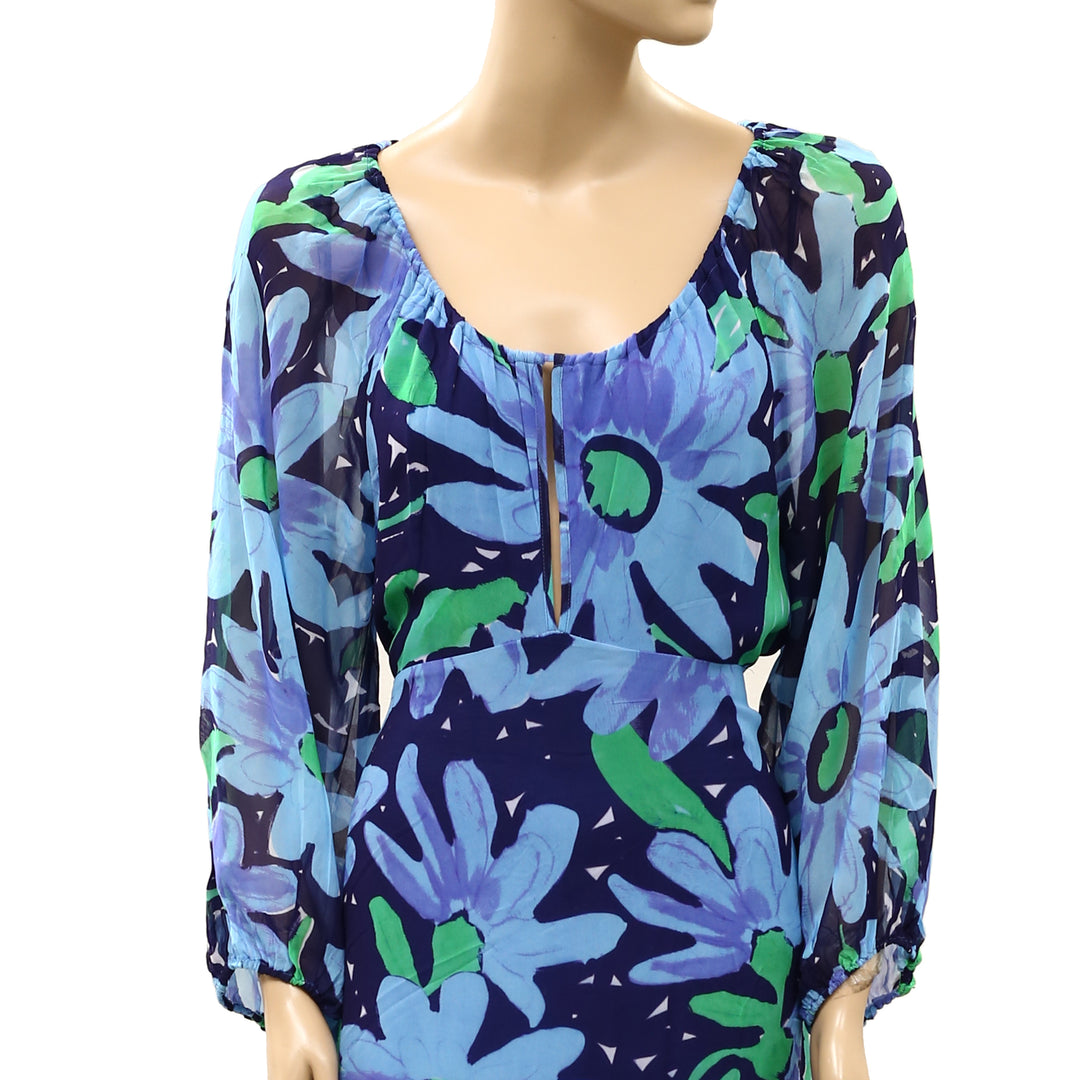 RIXO Nikolette Danish Floral Maxi Dress