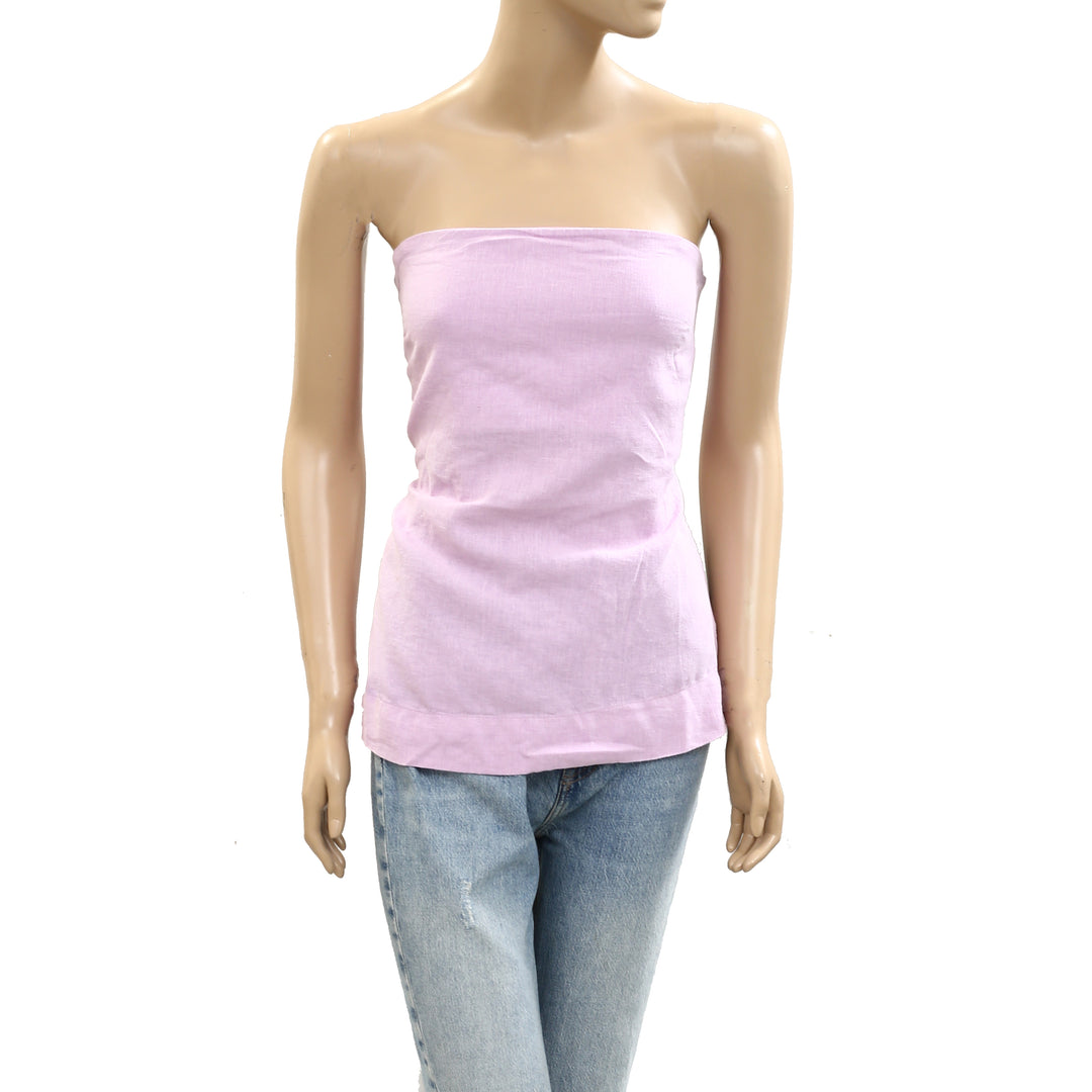 Free People Free-est Gotta Have It Cotton-Linen Tube Top