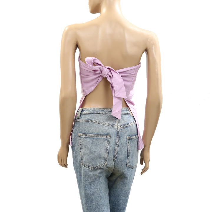 Free People Free-est Gotta Have It Cotton-Linen Tube Top