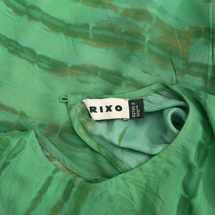 RIXO Yousra Crepe de Chine Maxi Dress