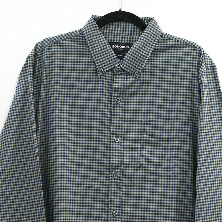 Bonobos Stretch Gingham Long Sleeve Men's Shirt