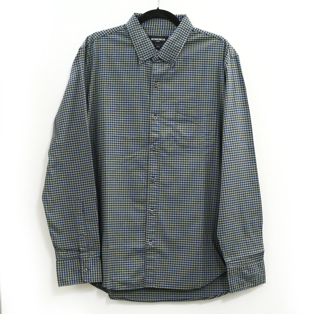 Bonobos Stretch Gingham Long Sleeve Men's Shirt