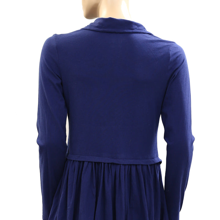 Daily Practice By Anthropologie Taylor Long-Sleeve Zip-Front Mini Dress