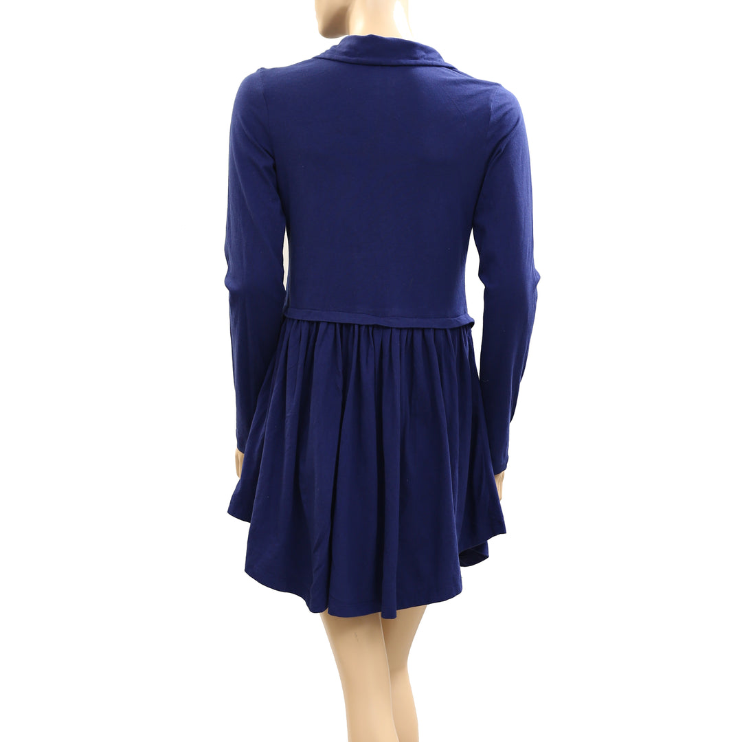 Daily Practice By Anthropologie Taylor Long-Sleeve Zip-Front Mini Dress