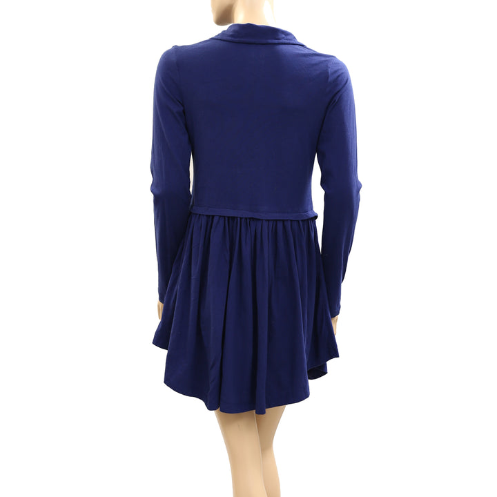 Daily Practice By Anthropologie Taylor Long-Sleeve Zip-Front Mini Dress