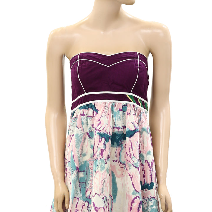 Kimchi Blue Urban Outfitters Printed Tube Mini Dress