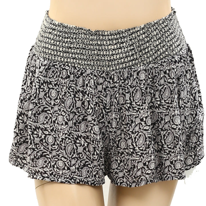 Out From Under Urban Outfitters Smocked Paisley Shorts