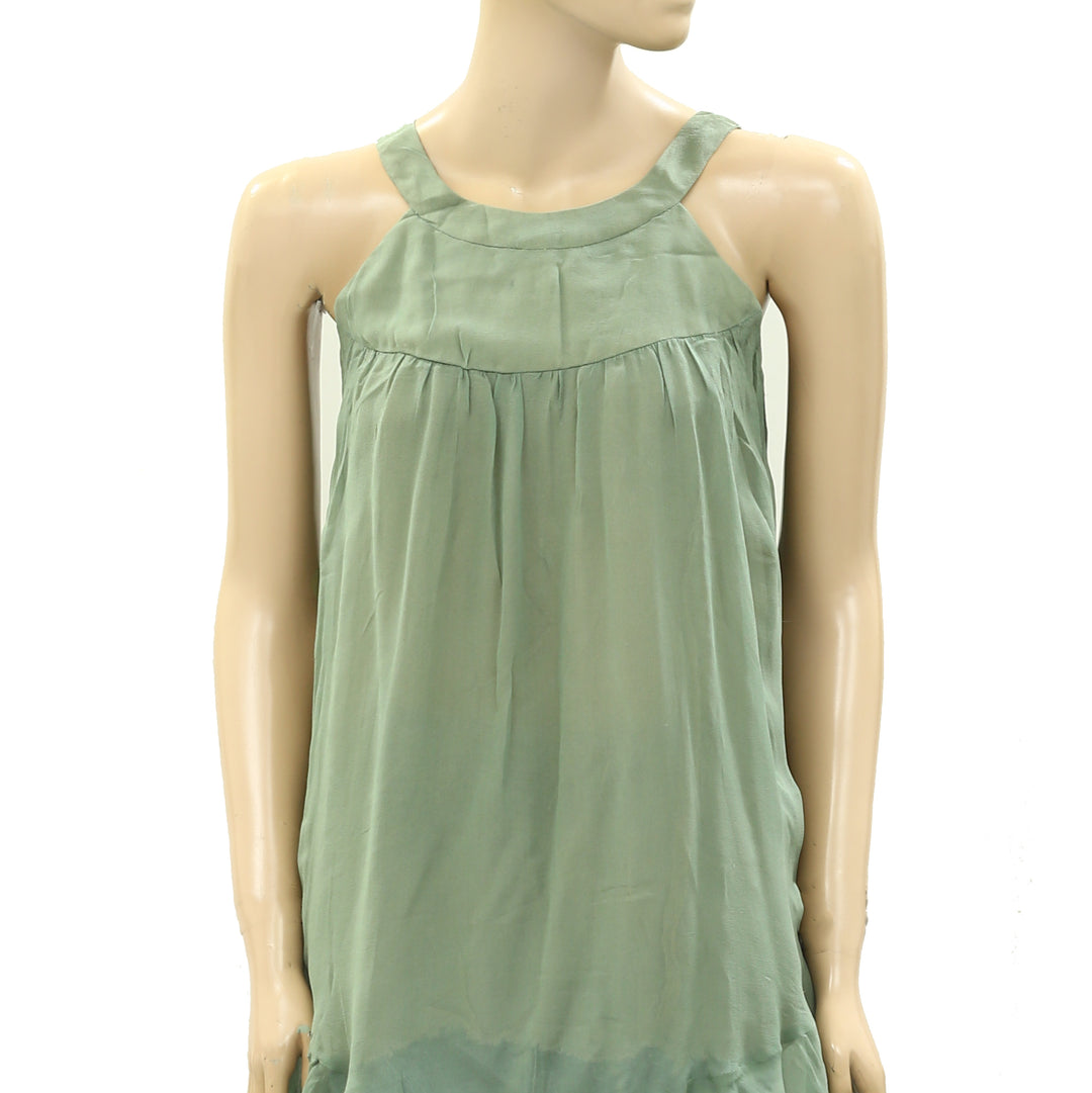 Saivana Anthropologie Green Tunic Tank Top