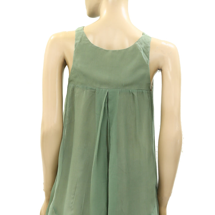 Saivana Anthropologie Green Tunic Tank Top