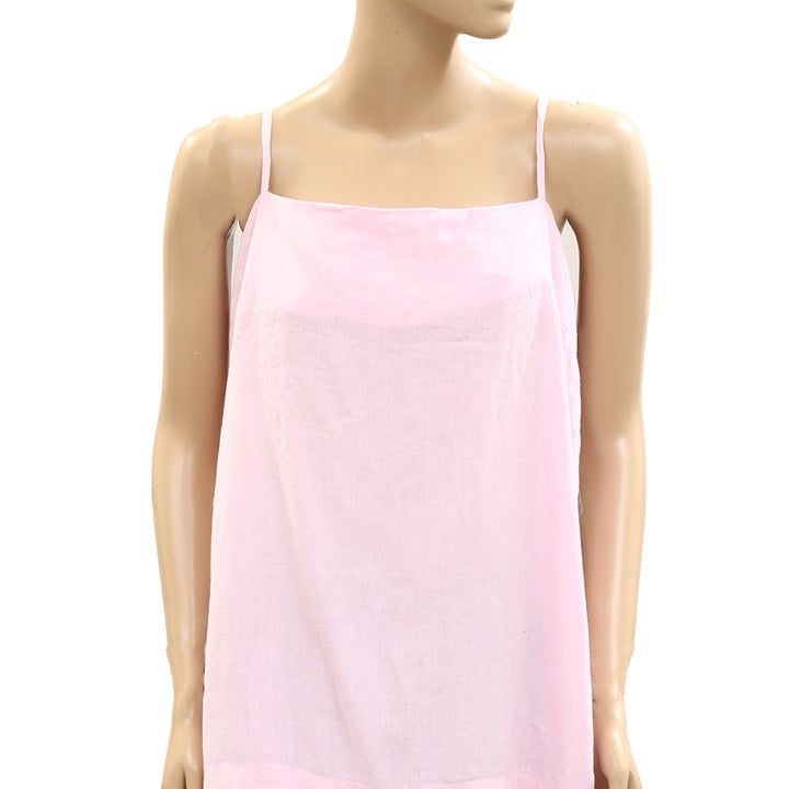 Free People Free-est Sightseer Linen Cami Tunic Top