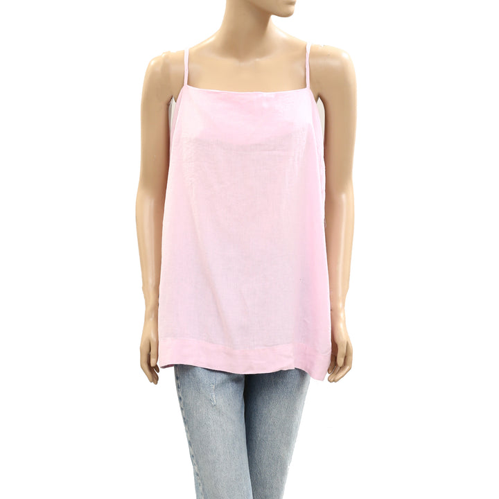 Free People Free-est Sightseer Linen Cami Tunic Top