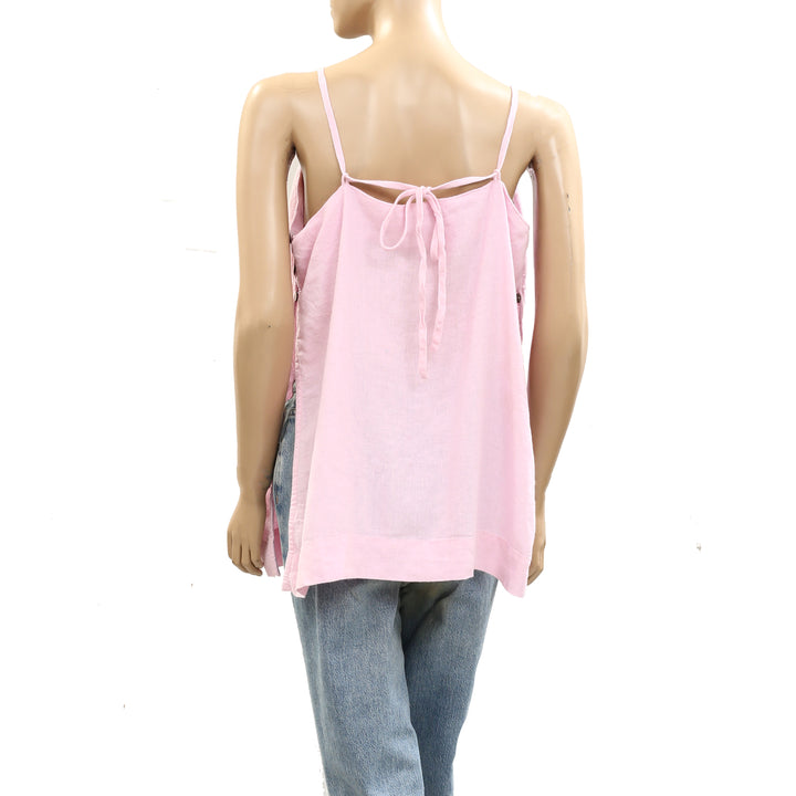 Free People Free-est Sightseer Linen Cami Tunic Top