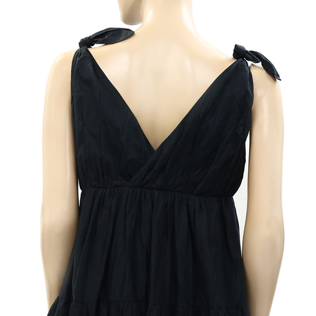 Merlette Solid Cotton-Voile Mini Dress