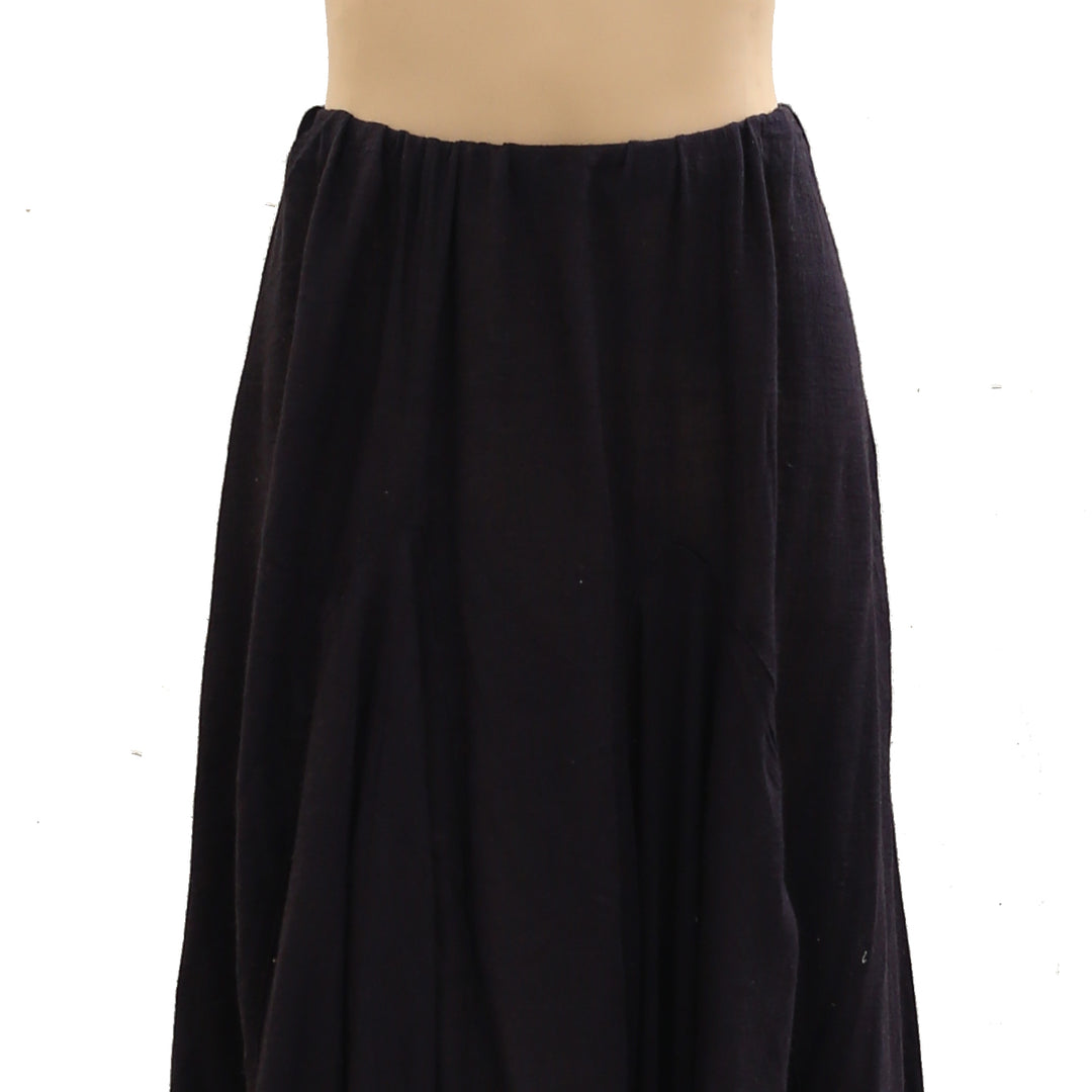 Free People Madras That Solid Linen Maxi Skirt