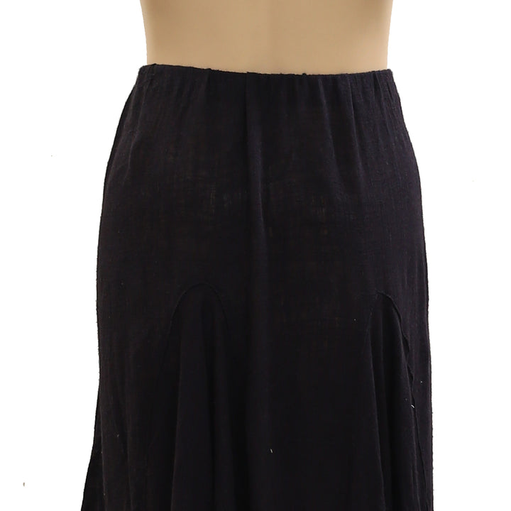 Free People Madras That Solid Linen Maxi Skirt