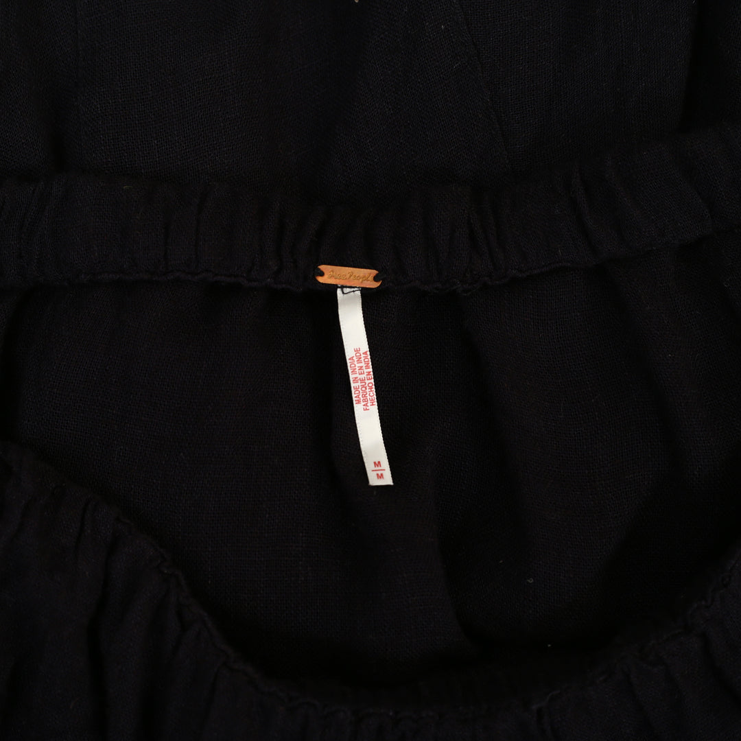 Free People Madras That Solid Linen Maxi Skirt