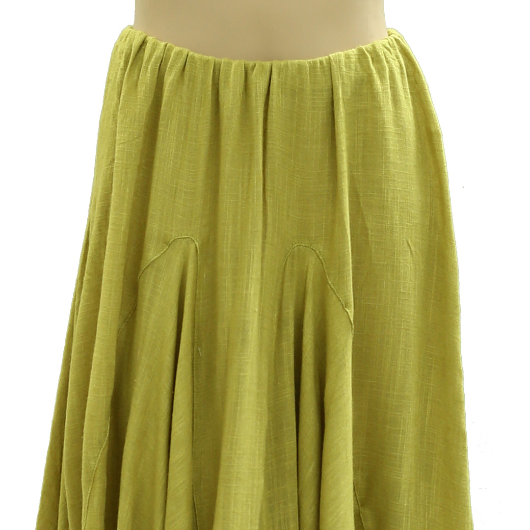 Free People Madras That Solid Linen Maxi Skirt