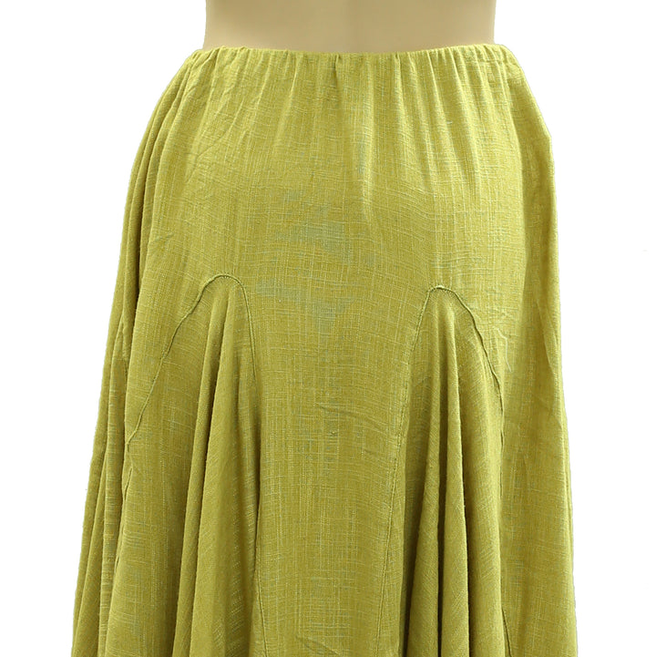 Free People Madras That Solid Linen Maxi Skirt