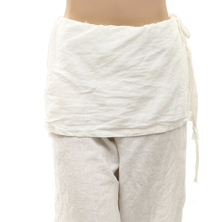 Free People Free Est Aqualuna Linen Skants