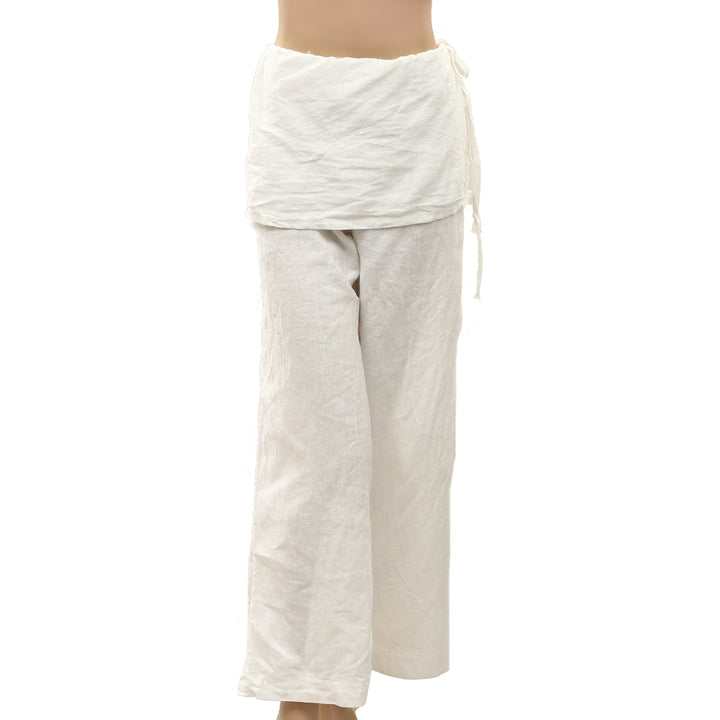 Free People Free Est Aqualuna Linen Skants