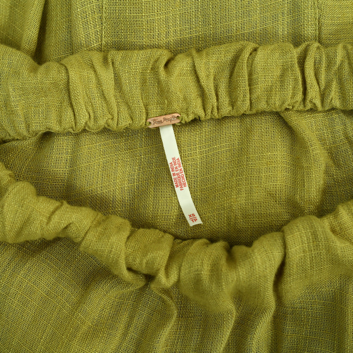 Free People Madras That Solid Linen Maxi Skirt