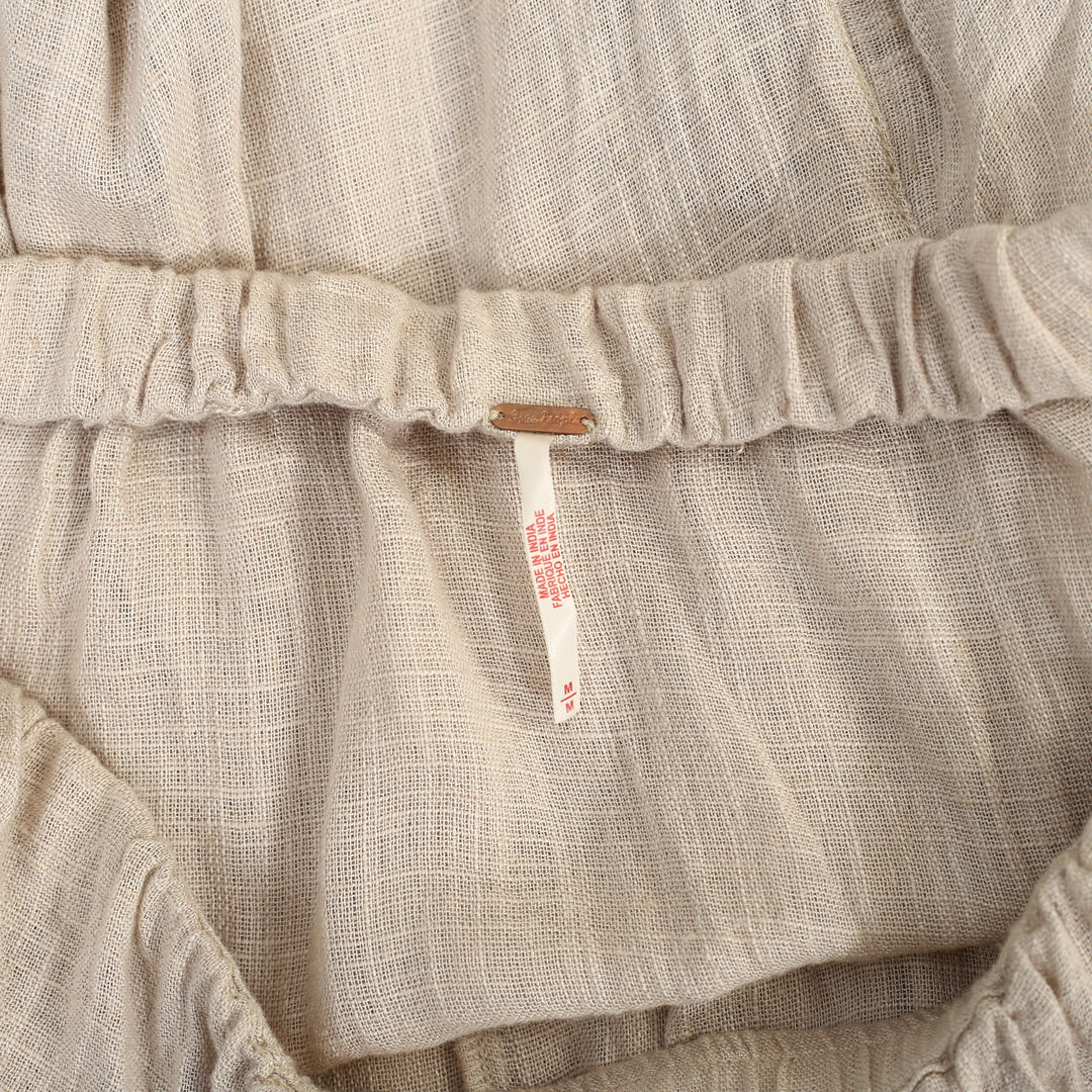 Free People Madras That Solid Linen Maxi Skirt