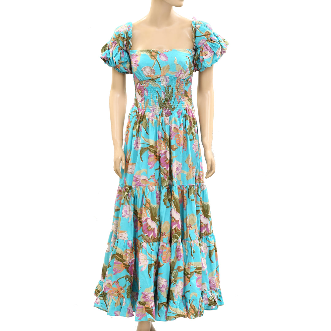 Anthropologie Love The Label Floral Printed Maxi Dress White Chocolate Couture Anthropologie Love The Label Floral Printed Maxi Dress White Chocolate Couture