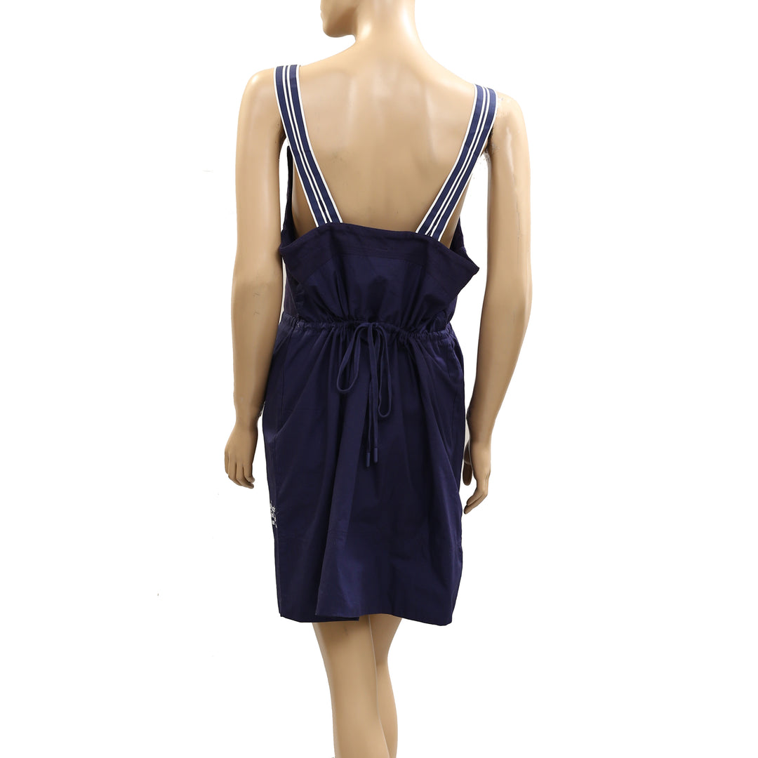 navy blue dress anthropologie Anthropologie Hutch Tulle Bow-Tie Midi Dress