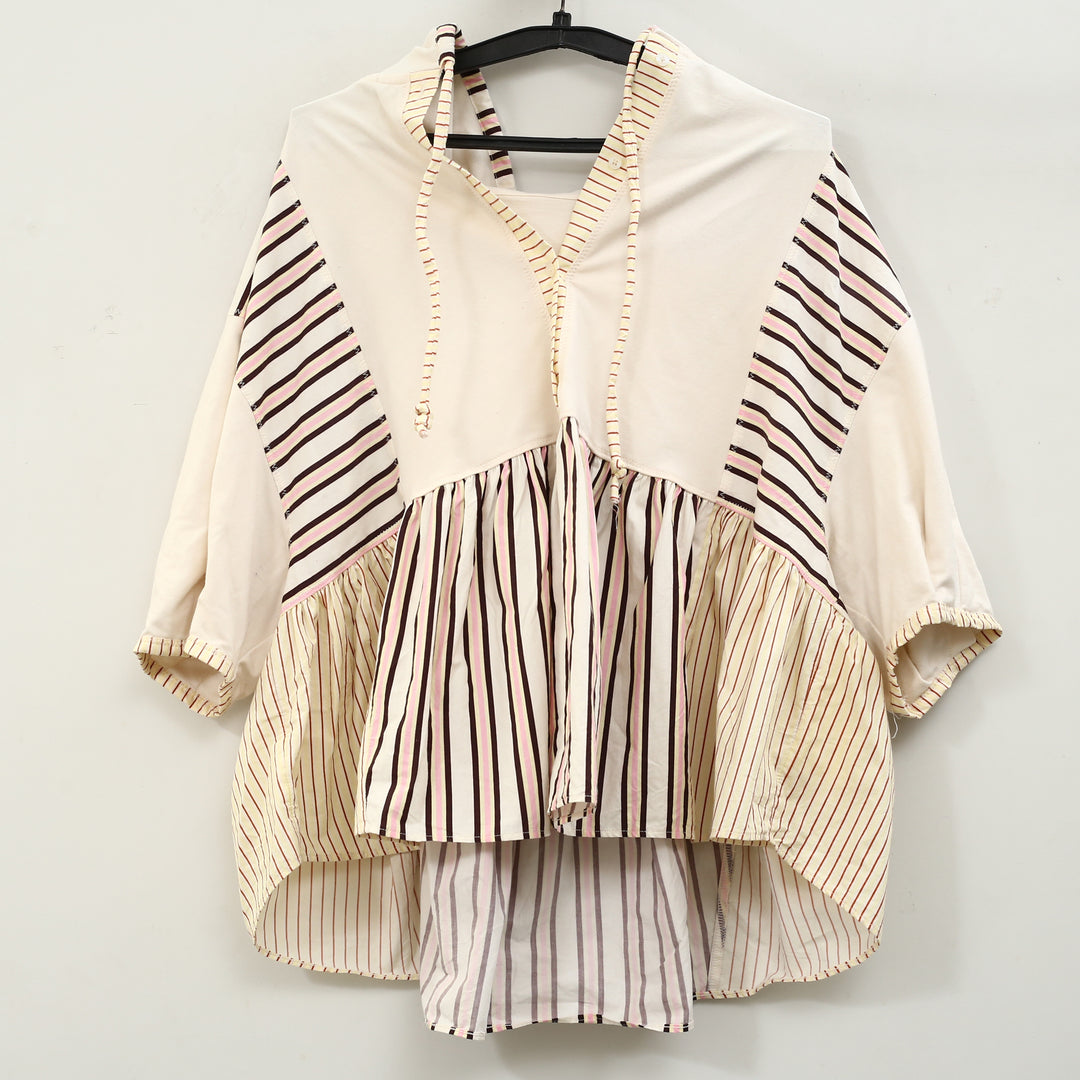 By Anthropologie Half-Sleeve Swing Blouse Top