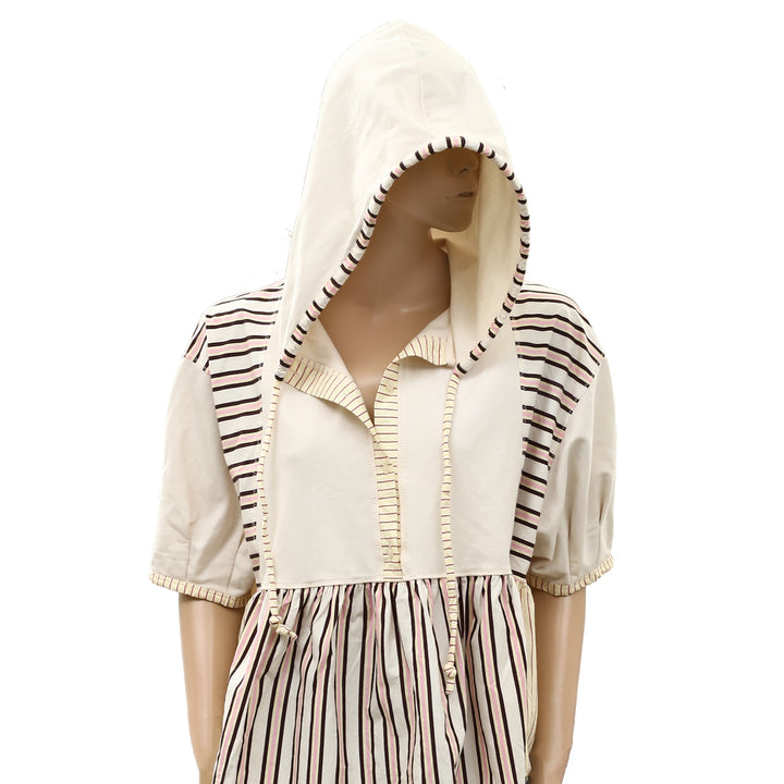 By Anthropologie Half-Sleeve Swing Blouse Top