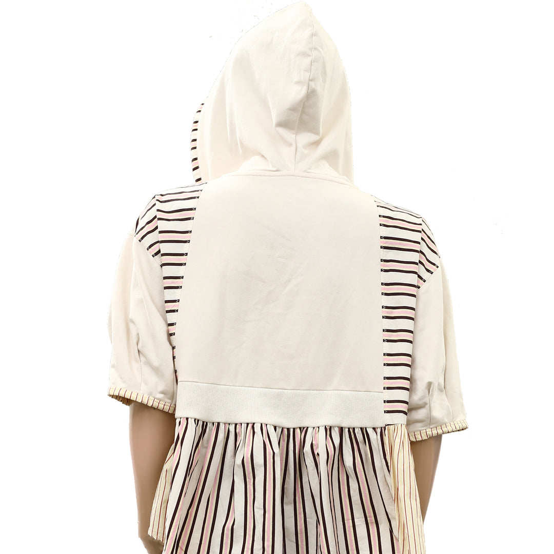 By Anthropologie Half-Sleeve Swing Blouse Top
