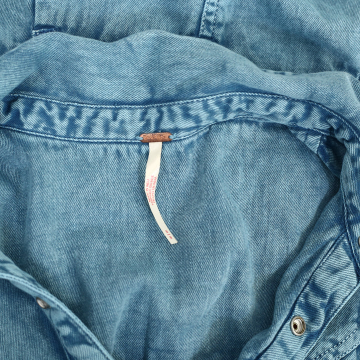 Free People Mad Love Denim Midi Dress