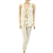 Monsoon Eyelet Embroidered Beaded Top & Pant Set