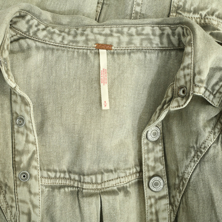 Free People Mad Love Denim Midi Dress