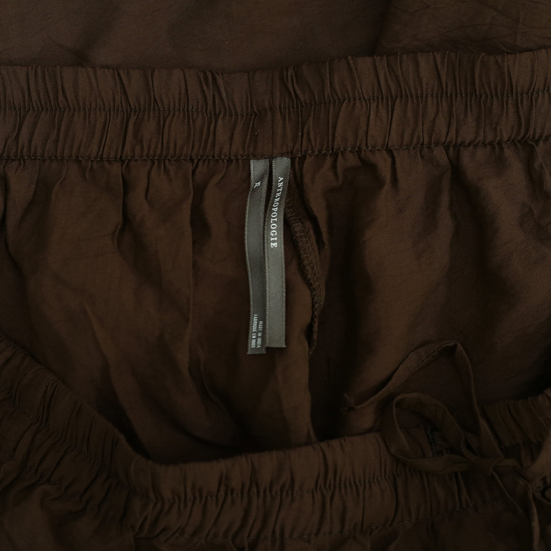 By Anthropologie Reverie Lace Trim Tapered Pants