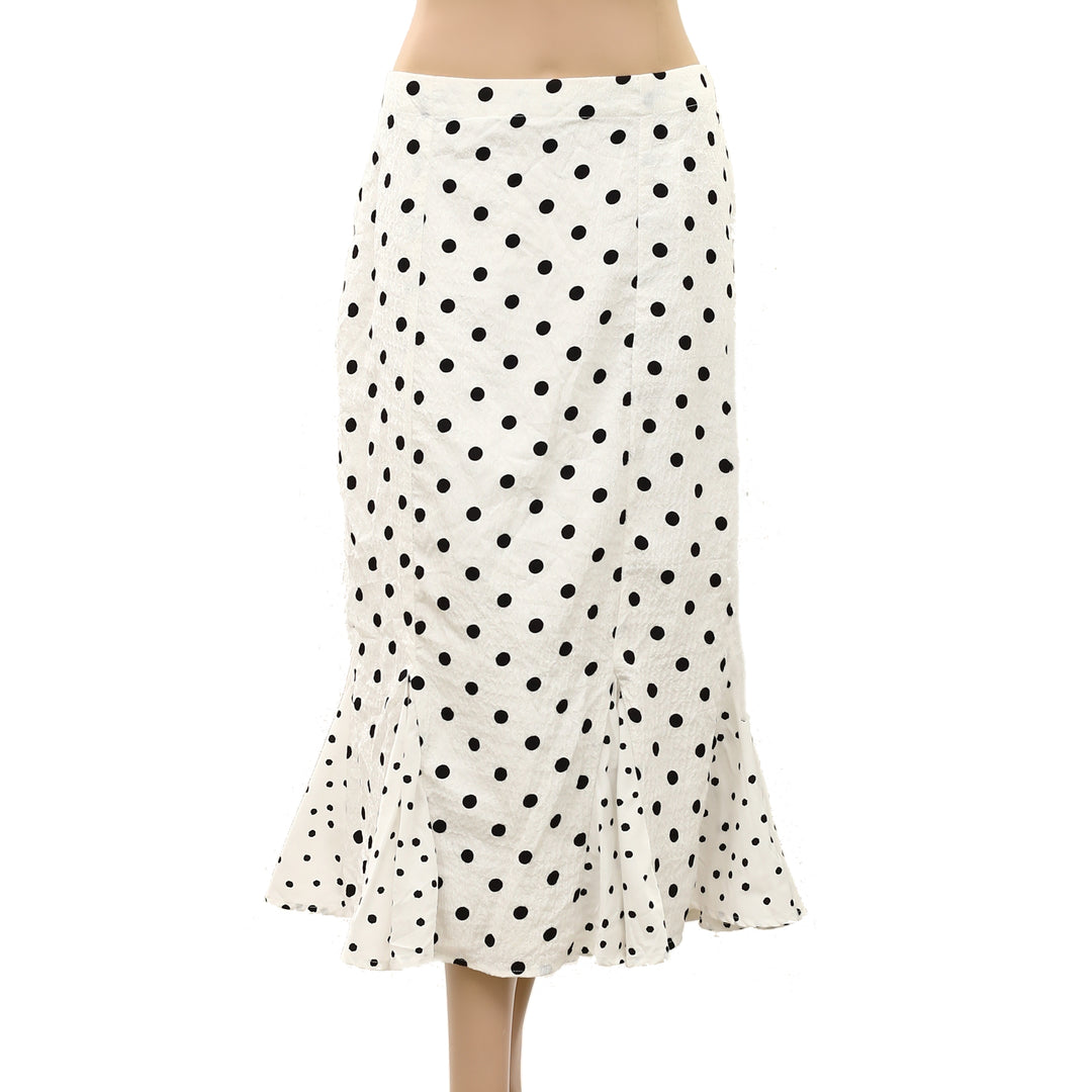 Anthropologie Maeve Godet Flare Midi Skirt