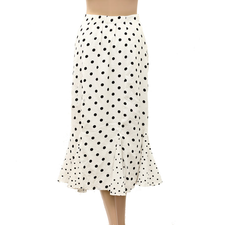 Anthropologie Maeve Godet Flare Midi Skirt