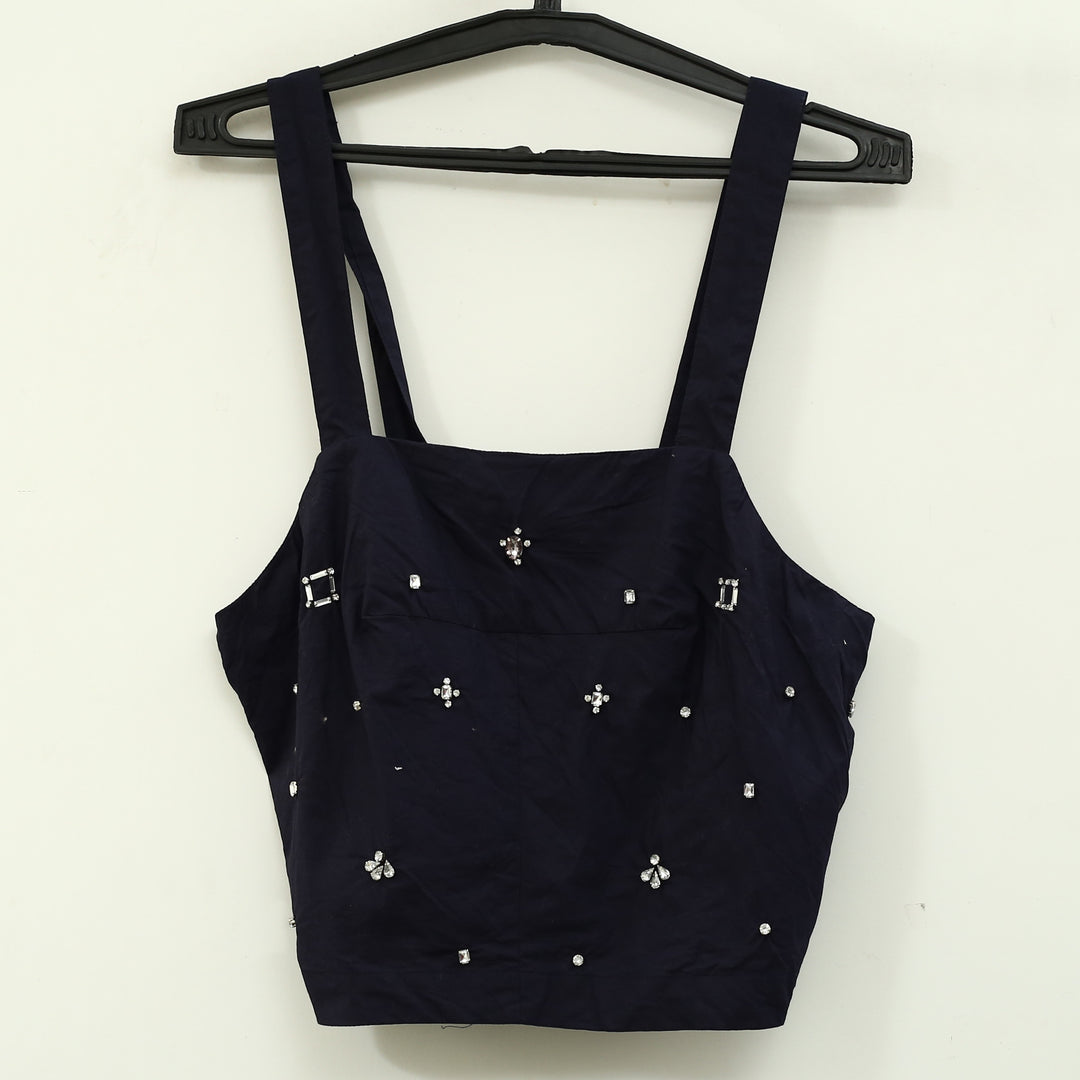 Anthropologie Maeve Sleeveless Embellished Beaded Blouse Top
