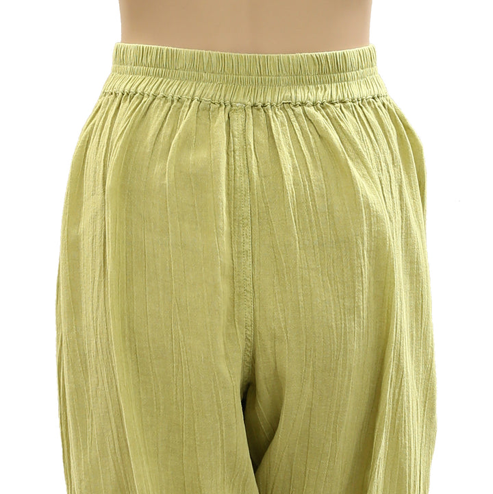 Free People Gianna Ruched Gaucho Pull-On Pants