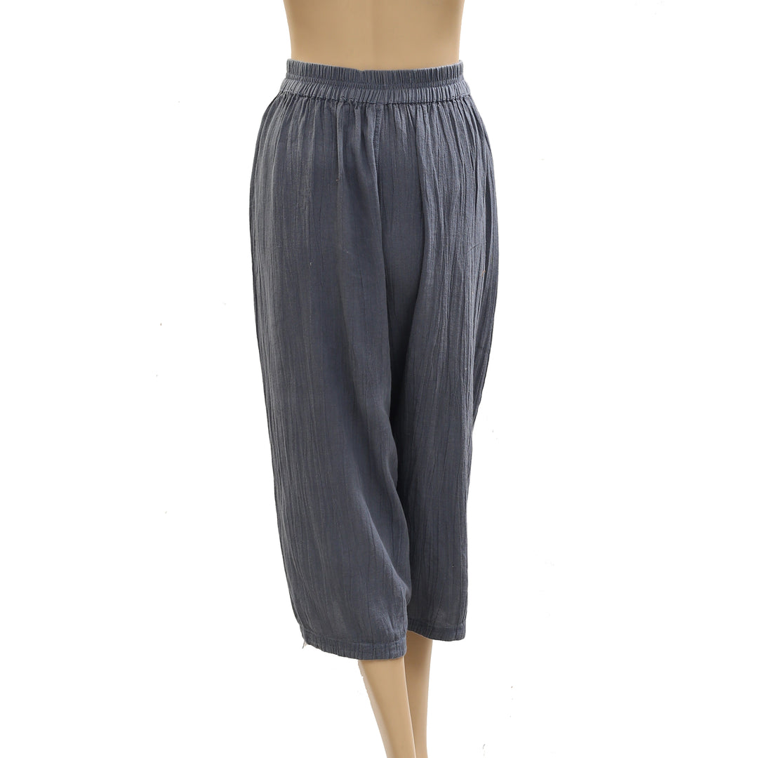 Free People Gianna Ruched Gaucho Pull-On Pants