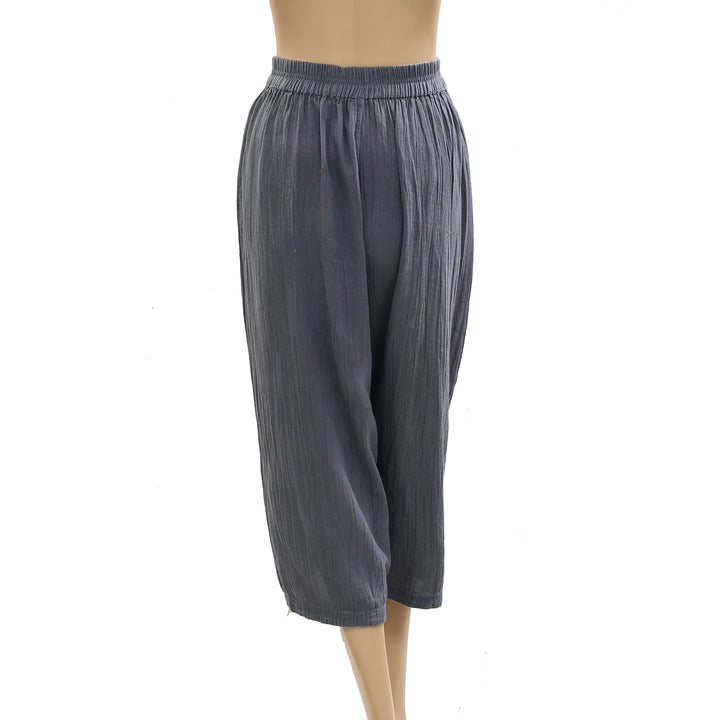 Free People Gianna Ruched Gaucho Pull-On Pants