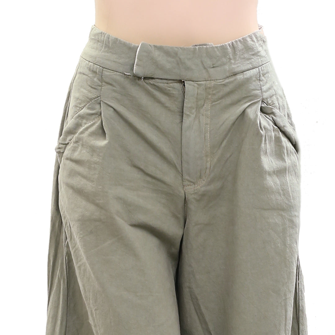 Free People Tegan Washed Barrel Trousers Pants