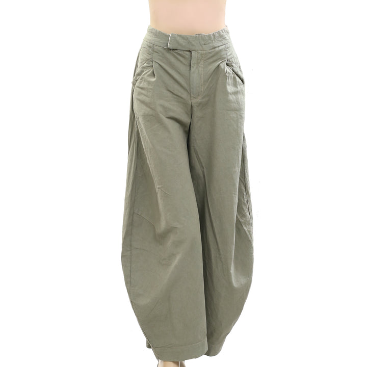 Free People Tegan Washed Barrel Trousers Pants