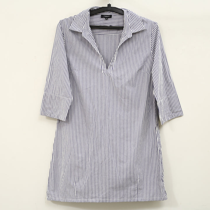 Lawrence Grey New York Striped Tunic Shirt Dress