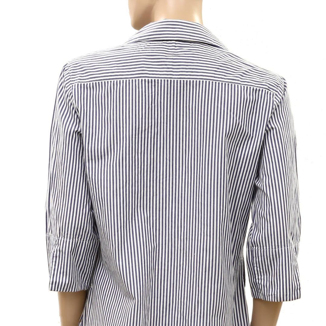 Lawrence Grey New York Striped Tunic Shirt Dress
