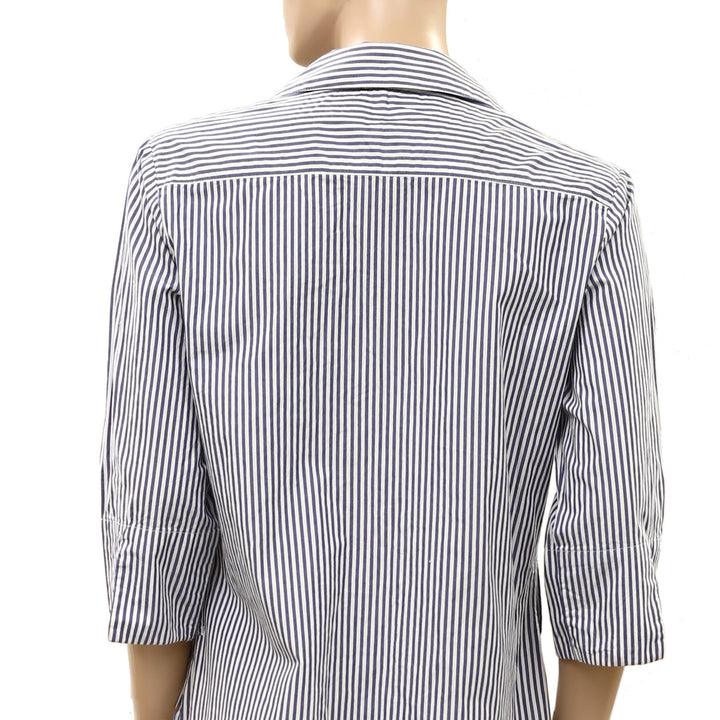 Lawrence Grey New York Striped Tunic Shirt Dress